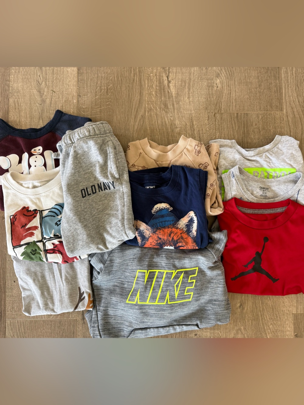 Boys 3T Clothing Bundle – 10 Pieces | Nike, Jordan, Old Navy & Carter's. Fall